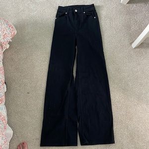 H&M wide leg black jeans